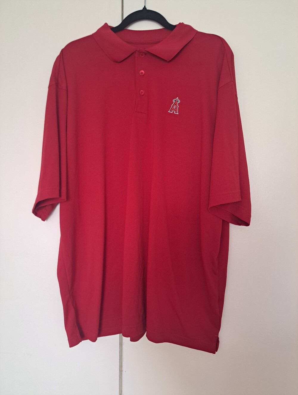 Antigua Red Polo with Los Angeles Angels A Patch - Picture 2 of 4